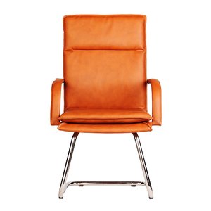 Silla de Rodillas Sleek02 para Salas de Conferencias, Tapizada en Cuero con Reposabrazos Fijos-HOCQ68008 - Product Image 1