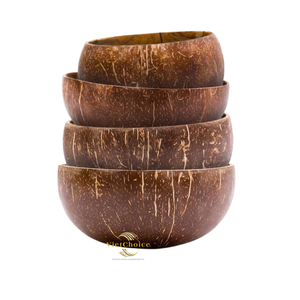 Bol en coquille de noix de coco de style rustique, bol en coquille naturelle pour la restauration et la décoration - Product Image 3