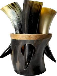 Cuerno para beber vikingo rústico Un Regalo De vacaciones reflexivo para los entusiastas de la historia con la mejor calidad - Product Image 4