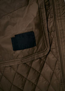 Veste mi-cuisse matelassée en diamant pour femmes en gros pour femmes veste décontractée à capuche à col côtelé de luxe élégante - Product Image 5