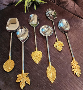 Ensembles de couverts ustensiles de cuisine marbre fini poignée cuillères à la main conception personnalisée Table à manger cuillère à café fourchette - Product Image 2