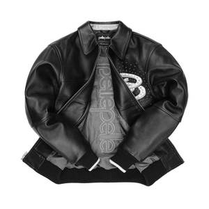 Customized Casual Wear Men's Varsity Jackets with <b>Stand</b> Collar Premium Quality Men Baseball Jacket Available in Different Colors - Product Image 2