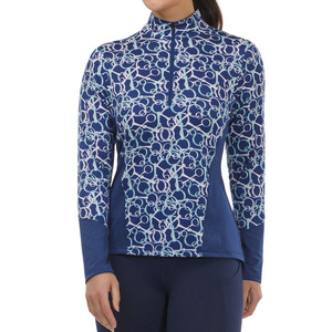 Camisa de espectáculo de equitación para mujer de moda de manga larga de competición ecuestre rendimiento superior suave transpirable ropa de caballo - Product Image 3