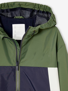 Anorak de course à capuche pour garçons et enfants Colourblock Windcheater Sports décontractés et scolaires - Product Image 3