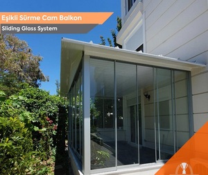 Puerta Corredera de Vidrio para Patio de Aluminio con Rotura de Puente Térmico Automática, de Uso Residencial y Comercial, Resistente, Origen Turco - Product Image 3