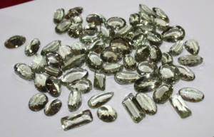 Améthyste verte naturelle pierres précieuses en vrac diverses formes, y compris poire ovale ronde taille brillante jusqu'à 20mm pour la fabrication de bijoux - Product Image 4