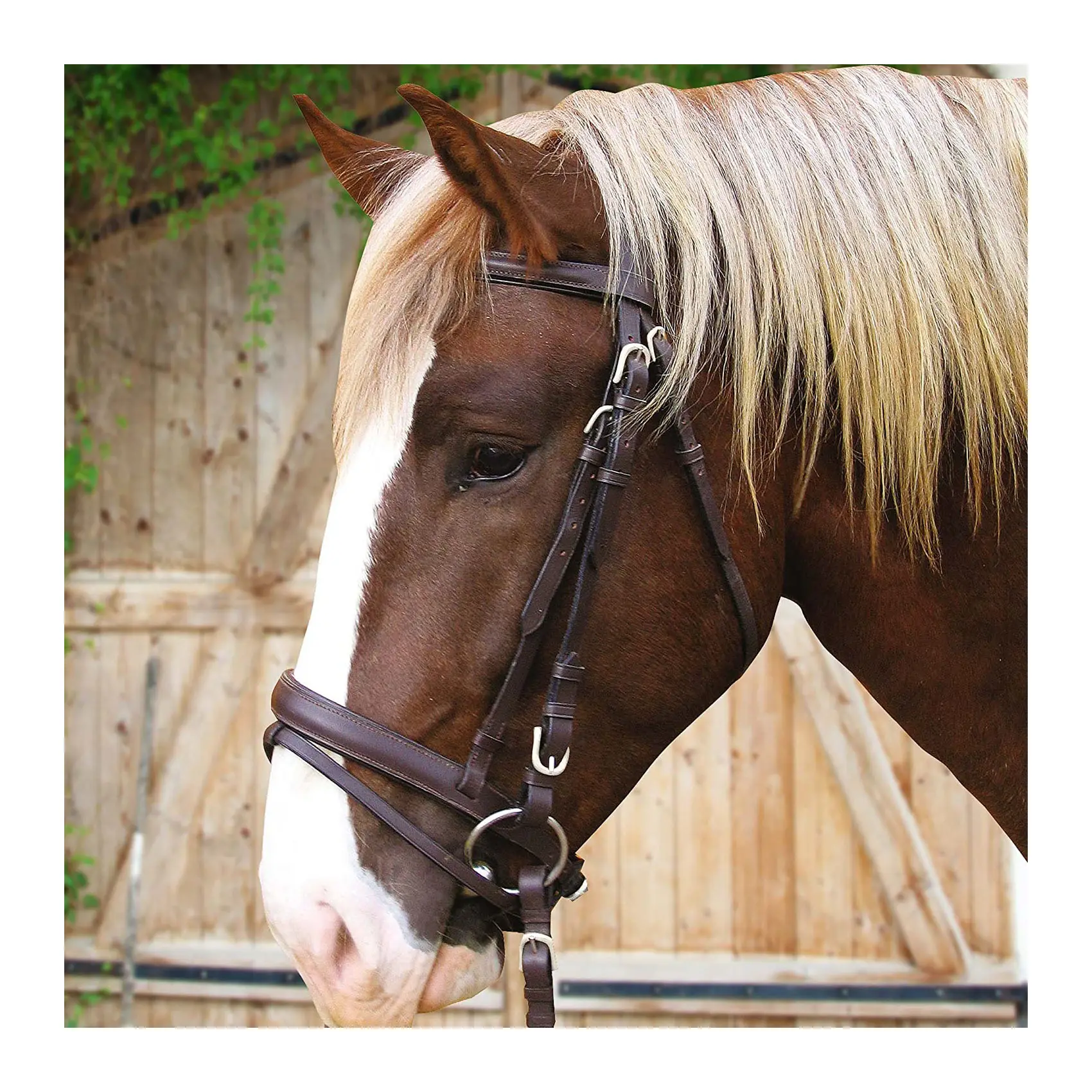Leather Horse Bridle with Reins in Great Quality Horse Stocked Equestrian Products Snaffle Bridle Custom Wholesaler From India