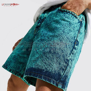 กางเกงขาสั้นคาร์โก้ผ้าแคนวาสทรงสบายสำหรับผู้ชาย ล้างสีแบบแอซิดวอช เอวผูกเชือก แห้งเร็ว ผ้าฝ้าย 100% สำหรับใส่ทุกวัน - Product Image 4