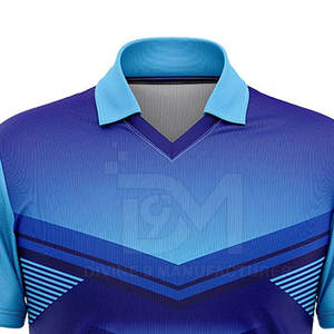 Hommes stylés pour polos Tissu tricoté par sublimation à motif solide respirant Logo personnalisé imprimé - Product Image 4