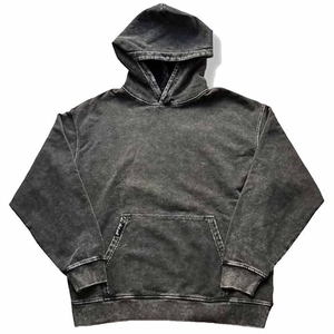 Sudadera con capucha lavada con ácido de algodón 100% de alta calidad Precio de venta al por mayor Sudadera con capucha lavada con ácido Ropa informal Sudadera con capucha lavada con ácido de gran tamaño - Product Image 1