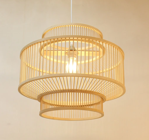 Lámpara colgante de ratán hecha a mano de Vietnam, candelabro de algas marinas naturales para iluminación y decoración del hogar - Product Image 1