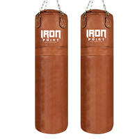 Sac de frappe lourd de boxe pour entraînement et fitness, suspendu ou autoportant, en PU/PVC, personnalisable, IRON PUNCH