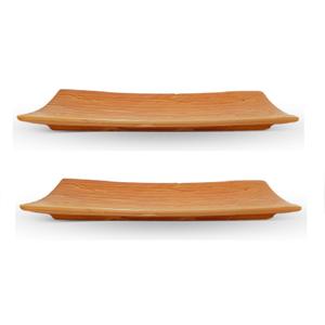 Plato de aperitivo portátil de madera de bambú natural, plato ecológico para cóctel, charcutería, plato para servir queso con acabado - Product Image 2