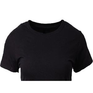 Nouveau T-shirt personnalisé pour femme, col rond, manches courtes, uni, anti-rides, en polaire écologique gaufré - Product Image 5