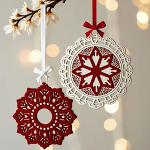 Ornements muraux de Noël en bois artistiques pour offrir des cadeaux créant des souvenirs mémorables pour les célébrations de famille - Product Image 1