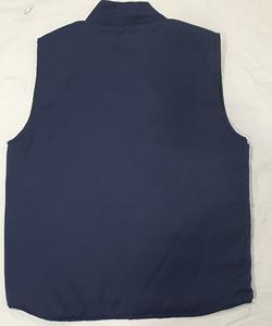 Gilet de travail décontracté à coupe étroite pour hommes, automne/hiver chaud en coton, gilet court croisé surdimensionné à fermeture à glissière - Product Image 5