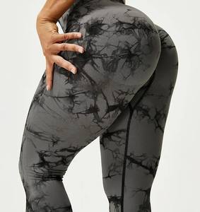 Custom LOGO Seamless Tie Dye Yoga <b>Leggings</b> Marble Fitness & Yoga Wear Scrunch Butt <b>Leggings</b> for <b>Women</b> by Huzaifa Products - Product Image 3