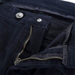 Durable D-Ride Moto <b>Men's</b> Breathable Quick Dry Denim <b>Jeans</b> with <b>Biker</b> Moto Design and Leg Zippers - Product Image 4