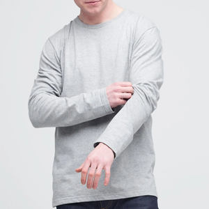 Summer Slim Fit Fashion Tee Blank Front Custom Label Heavy Cotton Men's T-Shirts Trendy Unisex Wear - Product Image 1