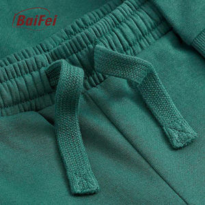 Custom Kids Tech Stacked Sweatsuit Conjuntos Imprimir Logo Algodón Liso Invierno Para Niños Niñas French Terry 2 Piezas Camisa Jogger Set - Product Image 2