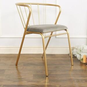 Comfortable Antique Iron <b>Chairs</b> with Armless Structure and <b>Cushioned</b> Seats Providing Luxurious Seating Solutions for Any Space - Product Image 1