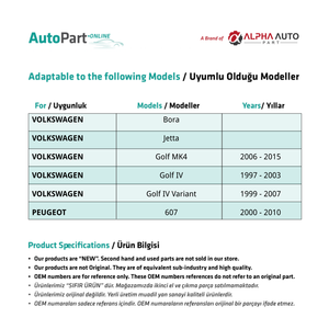 คลิปยกหน้าต่างด้านหน้าซ้ายสำหรับ Volkswagen Golf 4,Jetta,Bora,Peugeot607 - Product Image 2