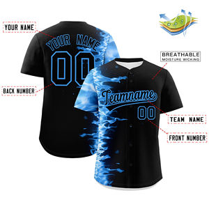 Jersey de béisbol de secado rápido de alta calidad, ropa deportiva sublimada personalizada con botón duradero, uniforme, diseño transpirable, último estilo - Product Image 2