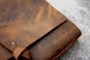 Custom LPF-0300 Business Briefcase Portfolio Promotional A4 Genuine Leather Padfolios with Logo Premium Leather <b>Folder</b> Gift - Product Image 5