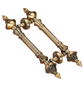 มือจับประตูดีไซน์แบบโบราณทำจากทองเหลืองแท้ห้องน้ำห้องนั่งเล่นด้ามจับสำนักงานปรับแต่งได้ขายดี - Product Image 6