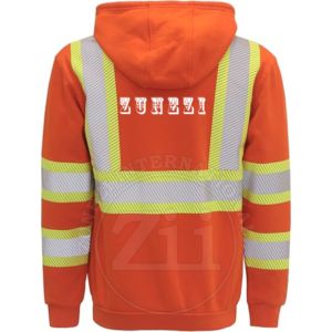 เสื้อกั๊กสะท้อนแสงสำหรับใส่วิ่งเสื้อแจ็กเก็ตแขนยาวมีฮู้ดแบบซิปสำหรับผู้ชายและผู้หญิง - Product Image 3