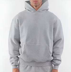 โรงงานผลิตเสื้อฮู้ดดี้หนาแบบซิปสำหรับฤดูใบไม้ร่วง/ฤดูหนาว รับผลิตตามสั่ง (OEM) ปักโลโก้ได้ ผลิตจากโพลีเอสเตอร์/คอตตอน สำหรับผู้ชาย ขายส่ง - Product Image 4