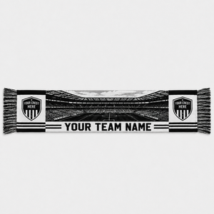 HQ photographic jacquard scarf, in color or black and white, customizable with logo - Product Image 1