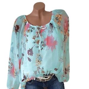 Blusas de calidad superior para mujer, moda elegante para mujer, camisas de gasa sólidas con lazo para oficina, ropa de mujer, primavera y otoño, venta al por mayor, ODM - Product Image 1