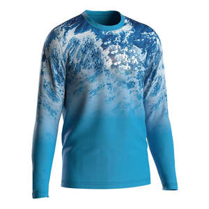 Venta al por mayor personalizado UPF 50 + camisas traje de pesca hombres pesca Jersey 100% poliéster sublimación de secado rápido camisa de pesca de manga larga - Product Image 1