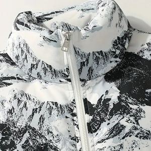 Custom Men's Winter <b>Jacket</b> <b>Waterproof</b> Stand Collar Outdoor Casual Thickened Warm <b>Padded</b> Bubble Puffer New Style - Product Image 4