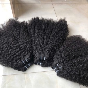 มัดผมแท้สำหรับคนผมหยิกแบบชาวพม่าขนาด10 ~ 30นิ้วพร้อมส่ง - Product Image 1