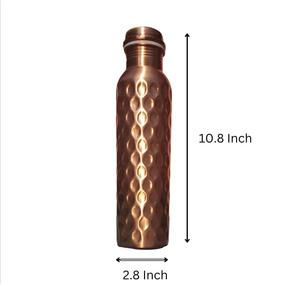 Beautifully Handcrafted 100% Pure Copper Eco-Friendly <b>Water</b> <b>Bottle</b> Anti-Corrosion Coating Dishwasher Safe High Quality Drinkware - Product Image 6
