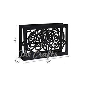 Porte-serviettes en fer noir de forme feuille, design avantageux, à prix acceptable - Product Image 5