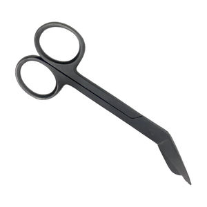 Ciseaux de coupe de pansement en gros Ciseaux de salle d'opération de chirurgie professionnelle en acier et métal de couleur noire - Product Image 3