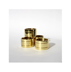 Soporte de anillo de servilleta de latón de diseño superior de forma redonda de alta calidad Personalización de servilleteros exigentes - Product Image 6