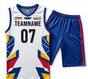 Maillot de basket-ball personnalisé de haute qualité, à séchage rapide, blanc, respirant, uniforme de basket-ball par sublimation pour hommes 2026 - Product Image 4