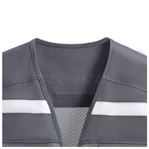 เสื้อกั๊กทำงานสะท้อนแสงมองเห็นได้ชัดเจนเสื้อกั๊กนิรภัยมีแถบสะท้อนแสงมองเห็นได้ชัดเจน - Product Image 4