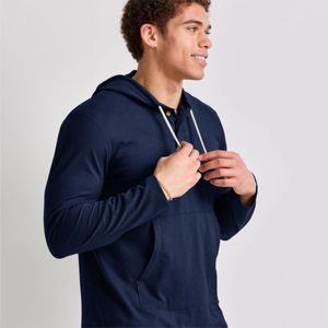 เสื้อฮู้ด Henley ของผู้ชายแบบพรีเมี่ยม100% ผ้านิ่มโพลีเอสเตอร์และดีไซน์คลาสสิกย้อมสีล้วนเพื่อความสบายในชีวิตประจำวันในฤดูหนาว - Product Image 3