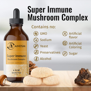 Articles les plus vendus : Gouttes liquides de champignon Chaga et de ginseng, complexe de champignons liquides 8 en 1 pour soutenir l'immunité, gouttes liquides - Product Image 6