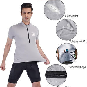 เสื้อปั่นจักรยานสำหรับผู้ชายชุดกีฬาน้ำหนักเบากันลมแห้งเร็วระบายอากาศได้ดีขายส่ง - Product Image 3