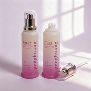 Juego de Envases de Vidrio Rosa Degradado Mate de Lujo <span class=keywords><strong>para</strong></span> <span class=keywords><strong>el</strong></span> Cuidado de la Piel, Botellas con Bomba <span class=keywords><strong>para</strong></span> Lociones, Frascos <span class=keywords><strong>para</strong></span> Cremas, Tónico, Humectante, <span class=keywords><strong>Crema</strong></span> Facial, Belleza - Product Image 4