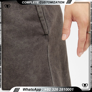 Pantalones Cortos Deportivos para Hombre con Lavado Ácido, Dos Bolsillos, Cintura Media, Cordón Ajustable, Secado Rápido, Transpirables, para Verano y Actividades al Aire Libre - Product Image 5