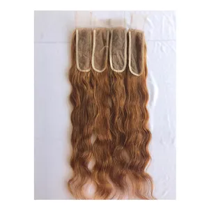 Manufacturer & Exporter of Top Notch Quality Highest Selling #4 Mongolian 2x6 Wavy Closure Human Hair Extensions