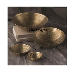 Cuenco de chocolate de diseño clásico para servir en aluminio Color dorado Cuenco decorativo de calidad superior a precios atractivos - Product Image 3