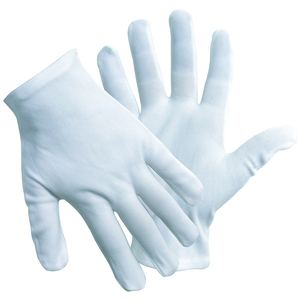 Guanti in cotone bianchi taglia 9 - Product Image 1